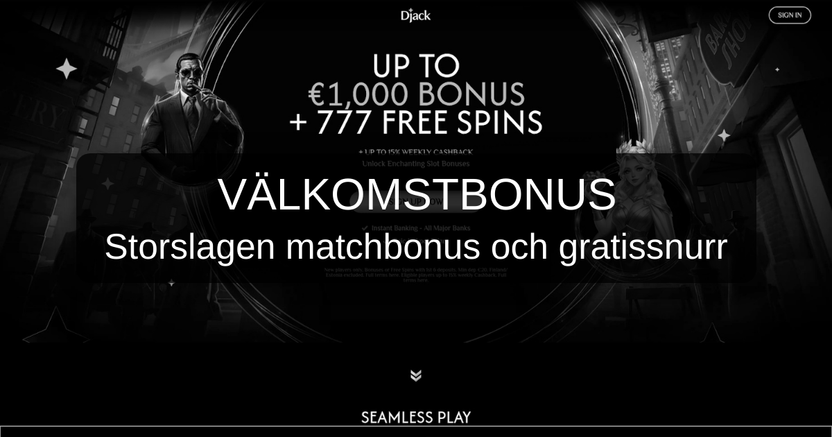 Djack Casino för svenska spelare